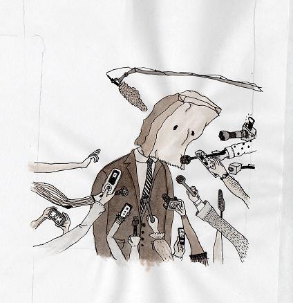 Some Honourable Members, a series of vignettes of shame throughout BC political history, starts today on The Tyee and runs through election day. Illustration by Jessie Donaldson.